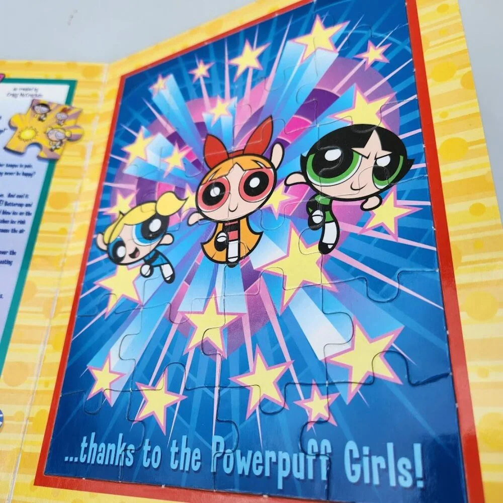 Johnny Bravo Dexter Power Puff Girls Cartoon Network Puzzle Story Book Gift 2006
